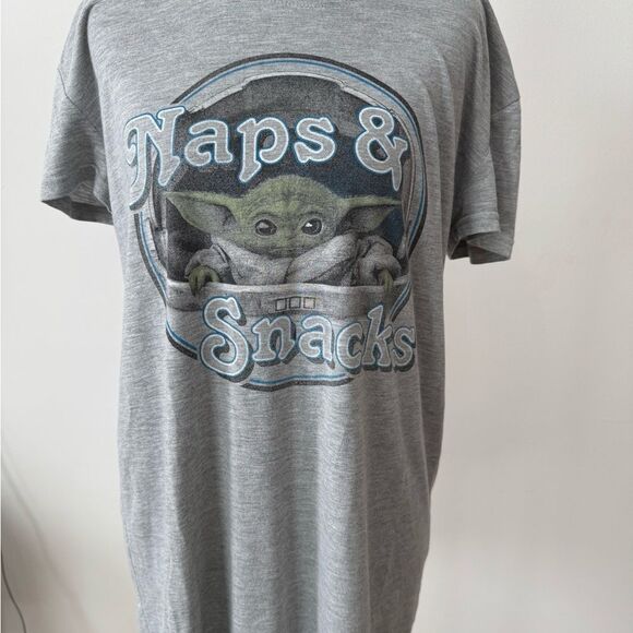 Star Wars Other - Gray Graphic sleep T-Shirt with Naps & Snacks Design Star Wars baby